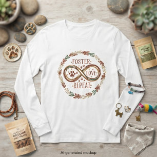 Camiseta Coroa de Amor de Adoção Infinito para Mãe de Cacho