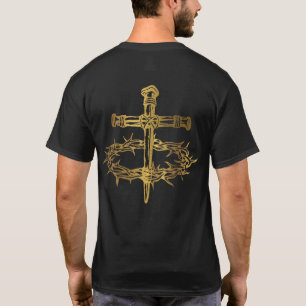 Camiseta Coroa de Coroa Unhas de Jesus Cristão de Coroa de 