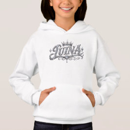 Camiseta Coroa de Diamante de Luxo LUINA com Nome Personali