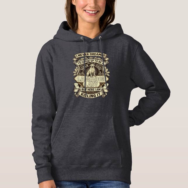 Camiseta Coroa de Escudo de Cachorra Labrador_1 (Frente)