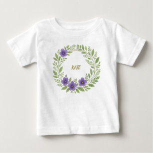 Camiseta Coroa de Flores Personalizada – Nome Personalizado