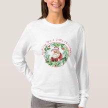 Coroa de Natal em Aquarela Vintage Santa Unisex