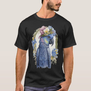 Camiseta Coroa de Pássaros-Pássaros-da-índia, Hyacinth Maca