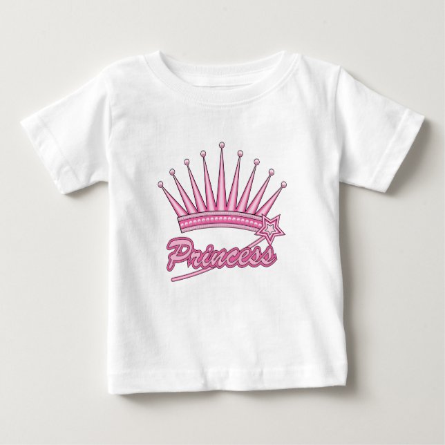 Camiseta Coroa de Princesa Rosa (Frente)