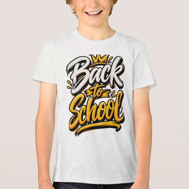 Camiseta Coroa de Volta às Aulas Script (Frente)