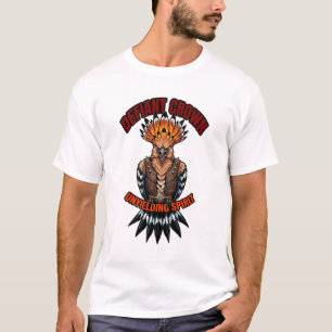 Camiseta Coroa Desafiadora Espírito Inabalável Coruja