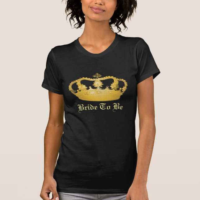 Camiseta Coroa Design II - Dourado (Frente)