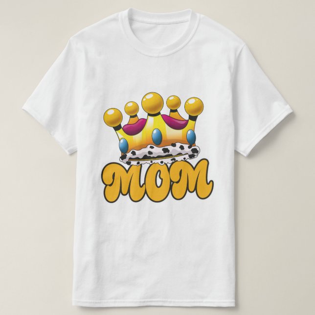 Camiseta Coroa do Queens da Mãe (Frente do Design)