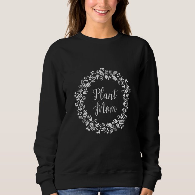 Camiseta Coroa Floral Branca de Plant Mom (Frente)