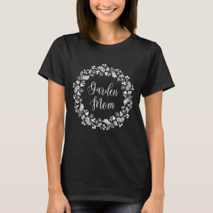 Camiseta Coroa Floral Branca Garden Mom