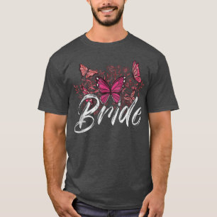 Camiseta Coroa Floral de Dama de Honra Chuva de Noiva Casam