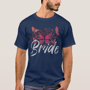 Camiseta Coroa Floral de Dama de Honra Chuva de Noiva Casam