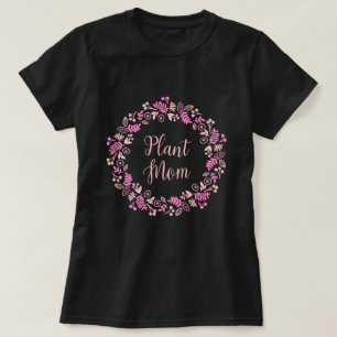 Camiseta Coroa Floral Rosa Mãe de Planta
