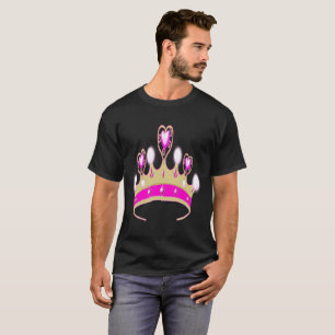Camiseta coroa-flores-rainha-princesa-gira-real