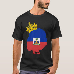 Camiseta Coroa Haitiana Afro Queen 1804, Dia da Bandeira do