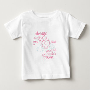 Camiseta Coroa invisível pequena da senhorita princesa
