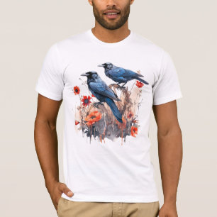 Camiseta Coroa Pássaro Flor do Lover