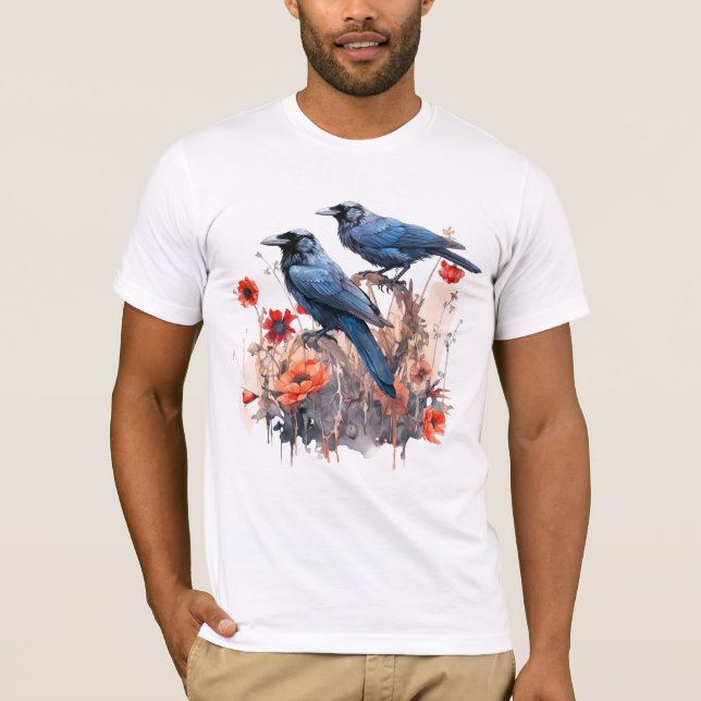 Camiseta Coroa Pássaro Flor do Lover (Frente)