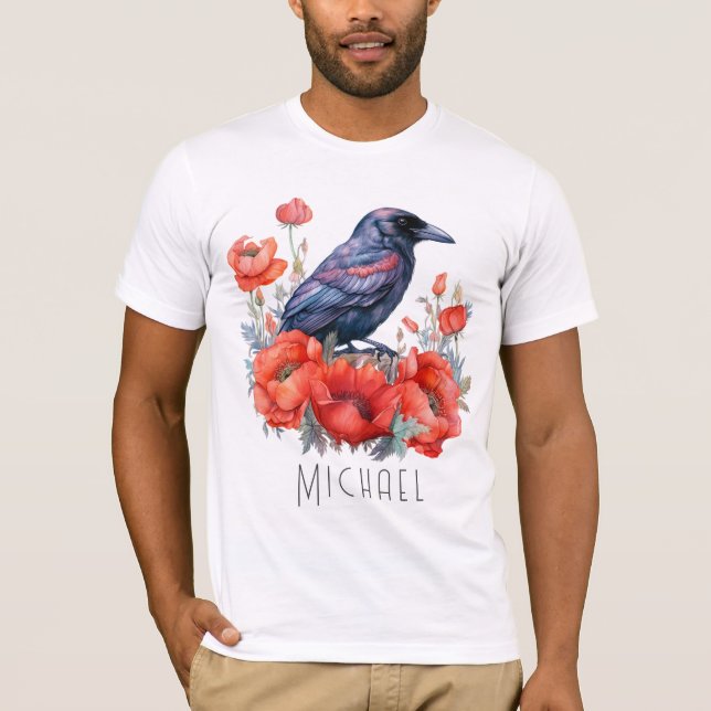 Camiseta Coroa Pássaro Flor do Lover (Frente)