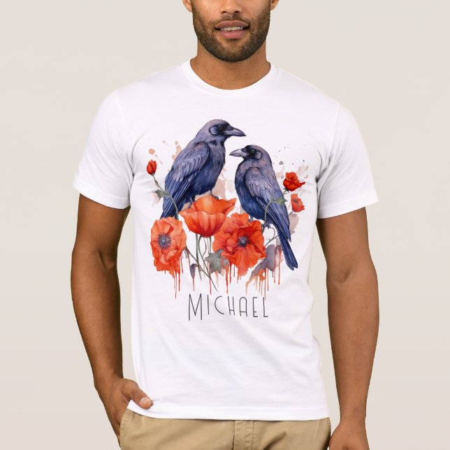 Camiseta Coroa Pássaro Flor do Lover (Frente)