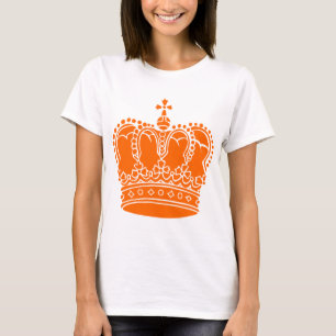 Camiseta Coroa real - laranja