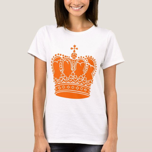 Camiseta Coroa real - laranja (Frente)