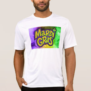 Camiseta Coroa tema Mardi Gras festivo SlipperyJoe's reinf