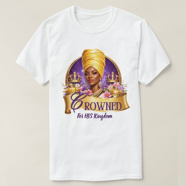 Camiseta Coroado por Seu Reino 2026 (Frente do Design)