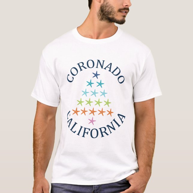 Camiseta Coronado de Verão - califórnia (Frente)