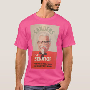 Camiseta Coronel Sanders para Senador do Kentucky Oversize