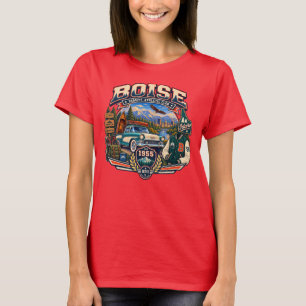 Camiseta Corpo Atlético Varsity de Boise Idaho Feminino Vin