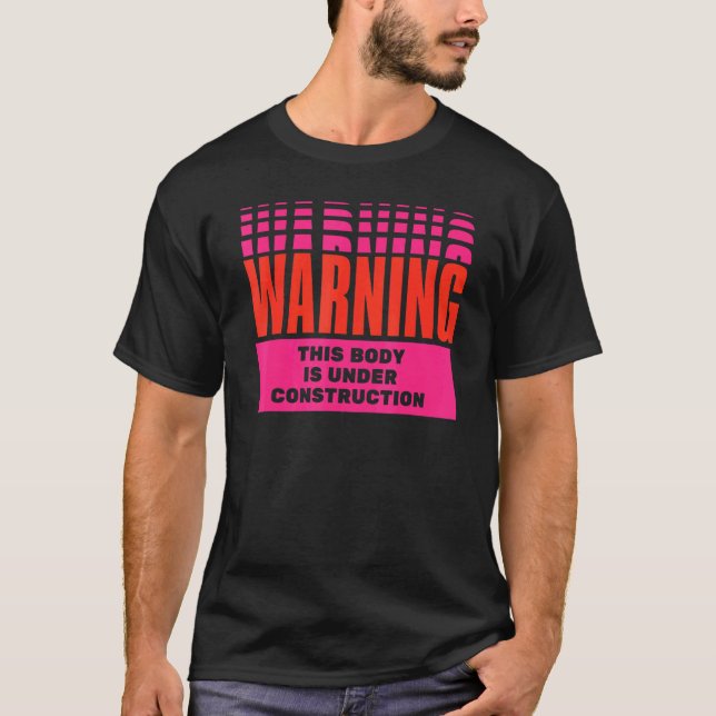 Camiseta Corpo De Aviso Em Construção (Frente)