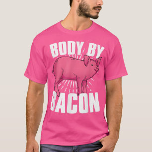 Camiseta Corpo De Bacon Pork Lover Engraçado Foodie Pig Bac