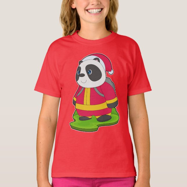 Camiseta Corpo de Bombeiros de Panda de Natal (Frente)