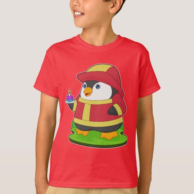 Camiseta Corpo de Bombeiros do Pinguim (Frente)