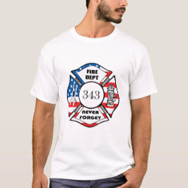 Camiseta Corpo de Bombeiros FDNY Cidade de Nova York