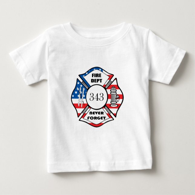Camiseta Corpo de Bombeiros FDNY Cidade de Nova York (Frente)