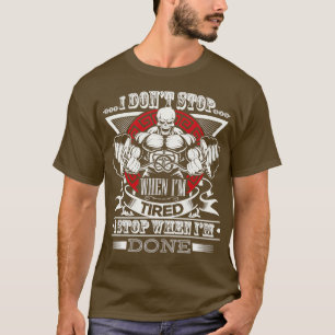 Camiseta Corpo de Construção de Pormenores do Workout de Gy