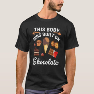 Camiseta Corpo De Deserto De Sorvete De Chocolate Feito Por