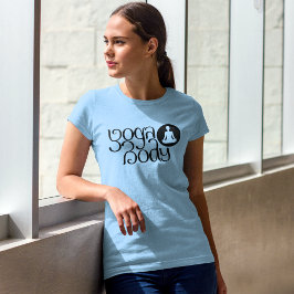 Camiseta Corpo De Ioga Com Impressão Gráfico De Yoga Pose