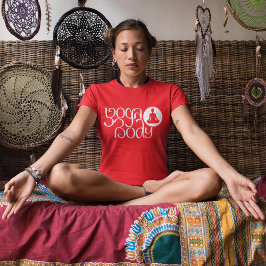 Camiseta Corpo De Ioga Com Impressão Gráfico De Yoga Pose