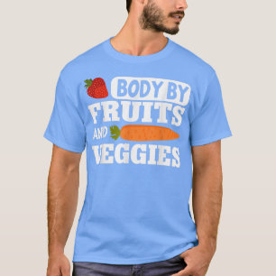 Camiseta Corpo De Malhação Do Vegan Por Frutas E Veggies Ve