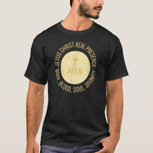 Camiseta Corpo de Presença de Jesus Cristo Eucarista, Sangu