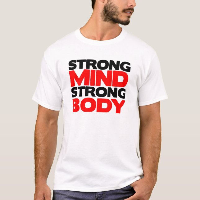 Camiseta Corpo forte da mente forte (Frente)