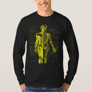 Camiseta Corpo Humano Anatomia Muscular Médica Enfermeira A