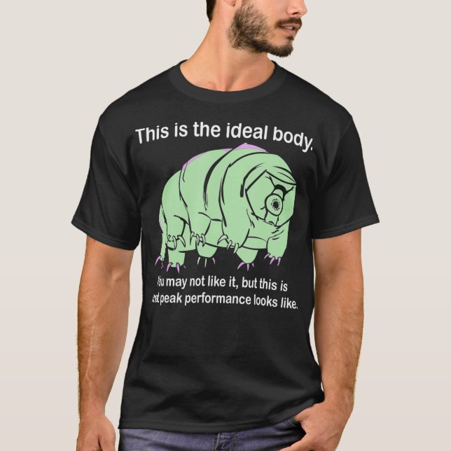 Camiseta Corpo Ideal Tardigrado Gift Microbiology Science W (Frente)