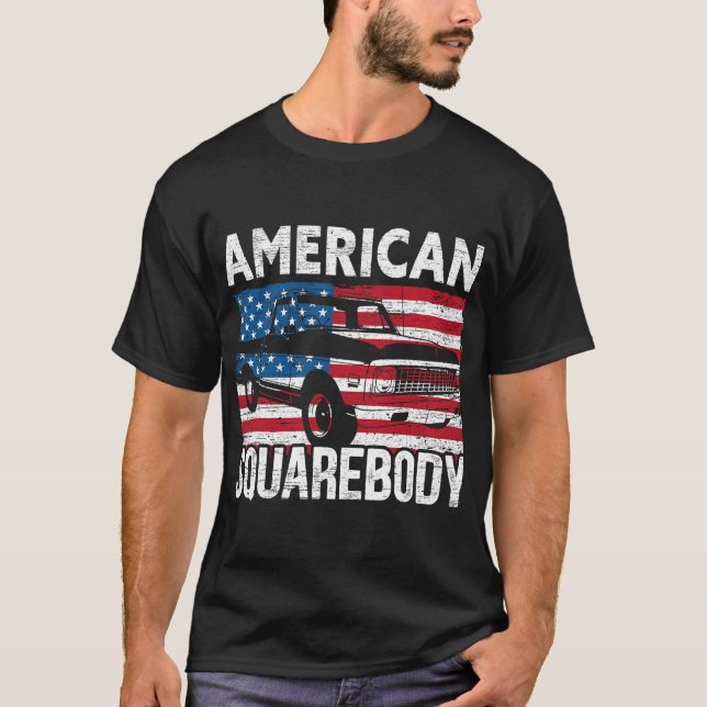 Camiseta Corpo Quadrado para um Caminhão Recolhido Velho Ch (Frente)