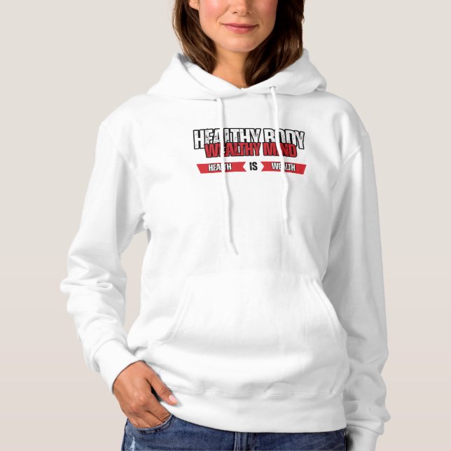 Camiseta Corpo Saudável Mente Rica Fitness & Foco (Frente)