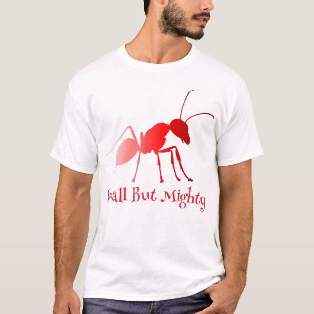 Camiseta Corpo vermelho de formiga e pernas com gradiente (Frente)