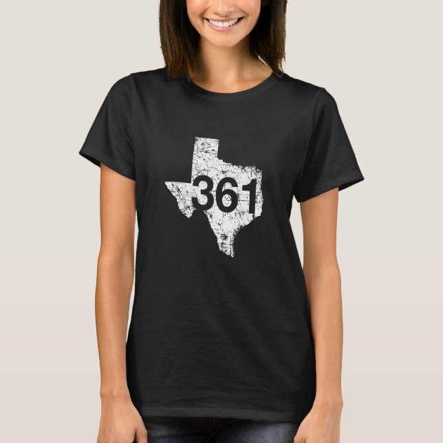 Camiseta Corpus Christi Area Code 361 Shirt, Texas Souvenir (Frente)